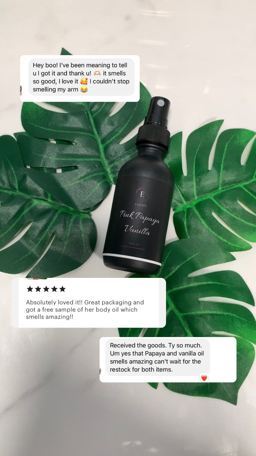 Pink Papaya Vanilla Body Oil